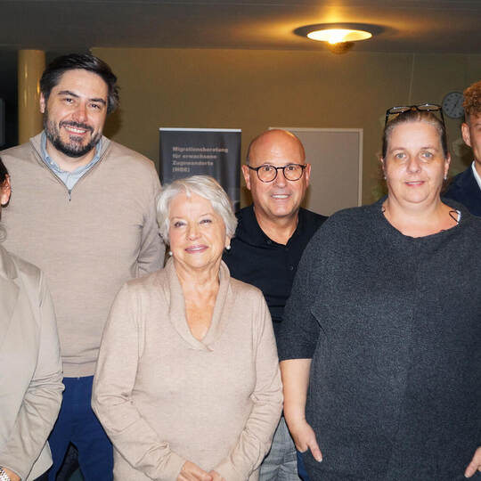 Nadine Petri (CDU, von links), Vorsitzende Frauen-Union, Bastian Meyer (CDU), Stadtverbandsvorsitzender, Angelika Wurster, Mitgl