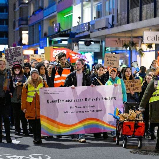 Demonstration nach «Stadtbild»-Aussagen - Heidelberg Demonstration nach «Stadtbild»-Aussagen - Heidelberg