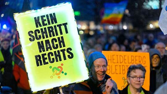 Demonstration nach «Stadtbild»-Aussagen - Heidelberg Demonstration nach «Stadtbild»-Aussagen - Heidelberg