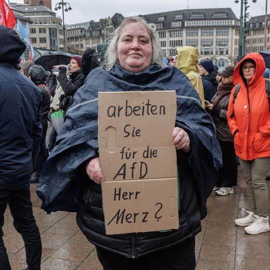 Demonstration nach «Stadtbild»-Aussagen - Hamburg