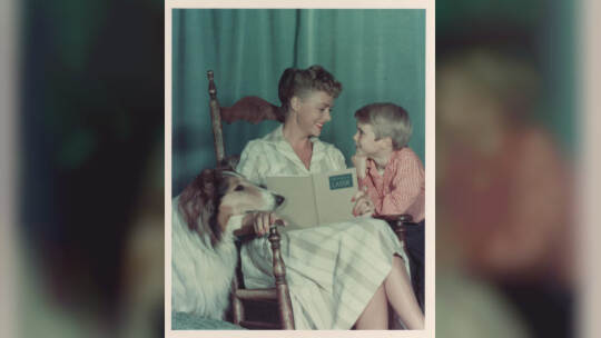 "Lassie"-Kinderstar Jon Provost mit Schauspielerin June Lockhart