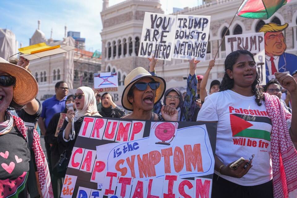 Anti-Trump-Proteste in Kuala Lumpur Anti-Trump-Proteste in Kuala Lumpur