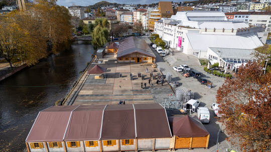 Aufbau Winterwelt Pressegespräch