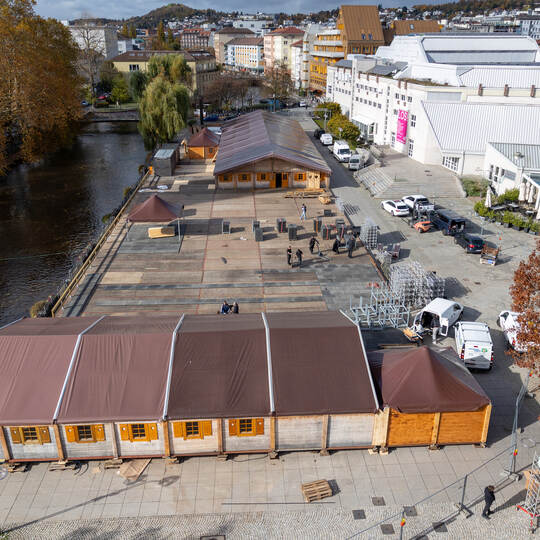 Aufbau Winterwelt Pressegespräch