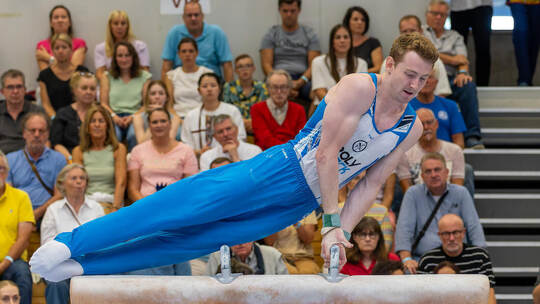Nils Dunkel geht mit der KTV wieder an die Geräte. Foto: Ralf Becker