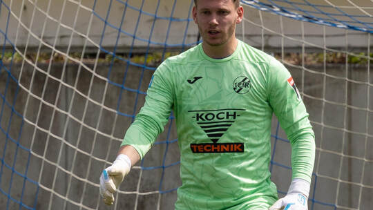 Der zuletzt angeschlagene Sven Altmann kehrt vermutlich fürs Topspiel ins CfR-Tor zurück. Foto: Ralf Becker