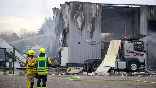 Explosion auf Firmengelände in Castop-Rauxel Explosion auf Firmengelände in Castop-Rauxel