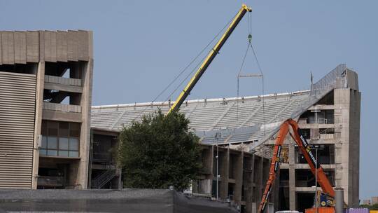Bauarbeiten am Camp Nou-Stadion
