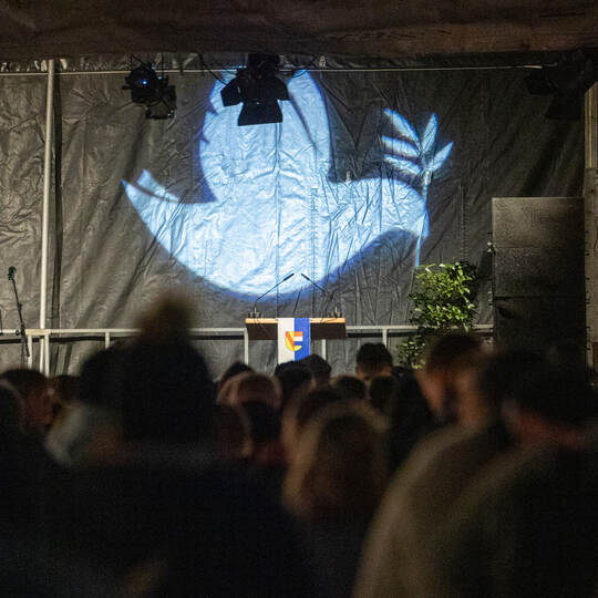 Lichtermeer 23 Februar Marktplatz