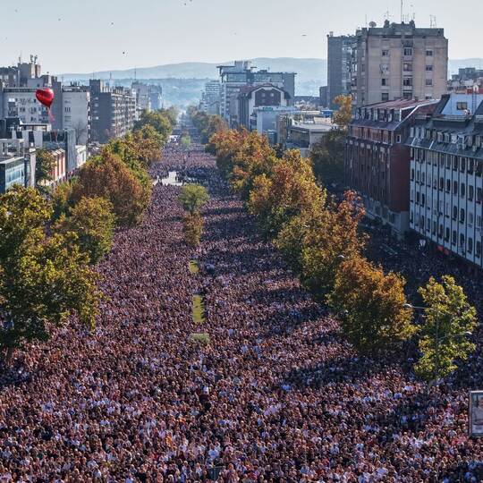 Proteste in Serbien