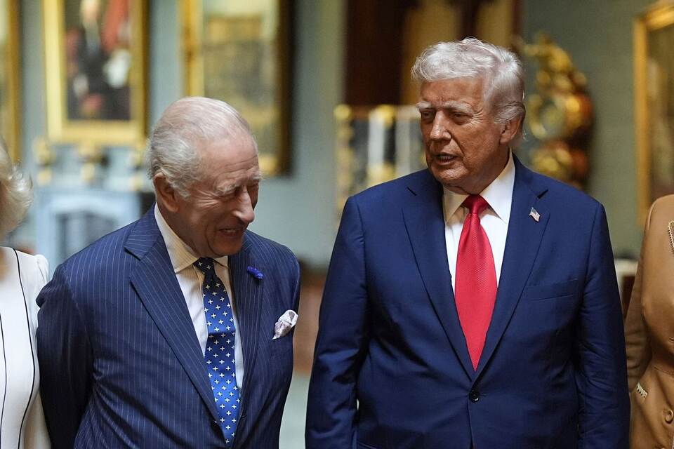 Charles III. (l.) und US-Präsident Donald Trump