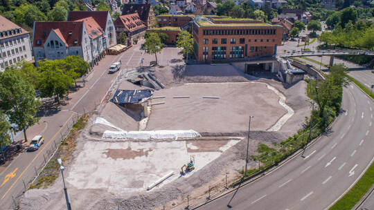 Mühlacker Mühlehof nach Abriss