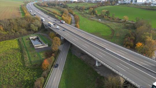 Autobahn 6 bei Heilbronn-Biberach Autobahn 6 bei Heilbronn-Biberach