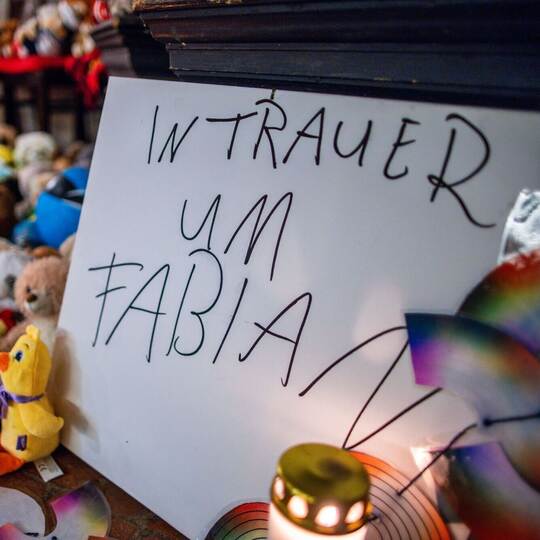 Anteilnahme am Tod des achtjährigen Fabian