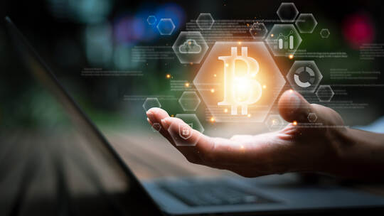 bitcoin crypto currency block chain, future business,Day trader buying selling currency and trading on the cryptocurrency exchan