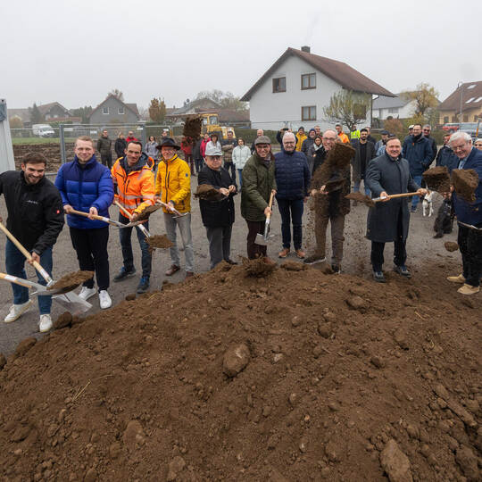 Spatenstich Neubaugebiet Pferchäcker Lienzingen