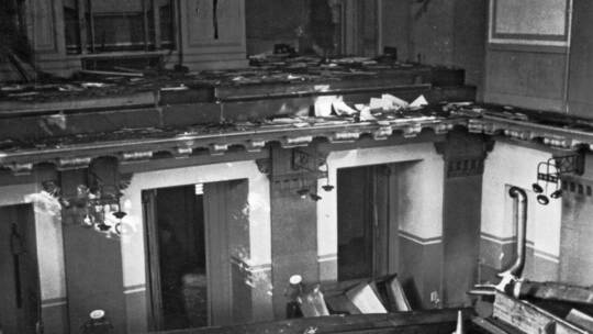 Die Pforzheimer Synagoge nach dem Jahr 1938.