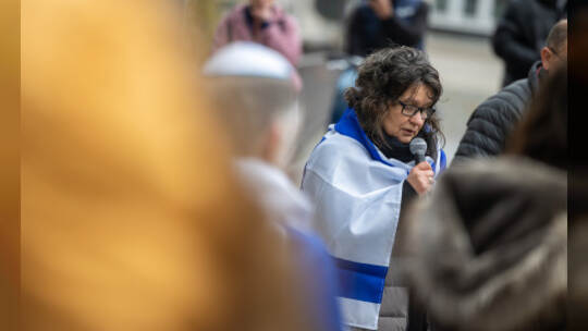 Menschenkette Jüdische Synagoge