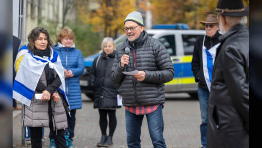 Menschenkette Jüdische Synagoge