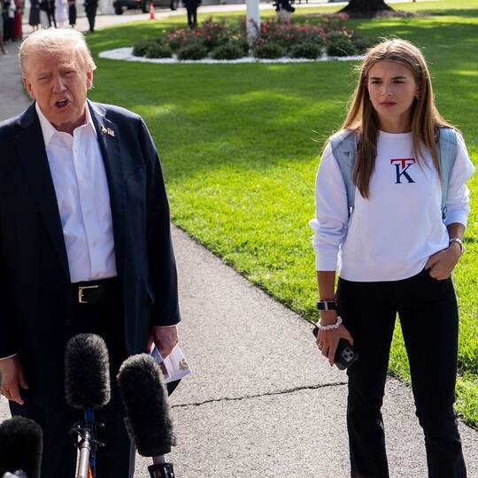 US-Präsident Donald Trump und seine Enkelin Kai Trump