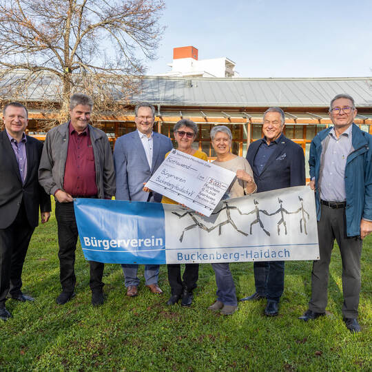 Spende Sparkasse Bürgerverein Buckenberg Haidach