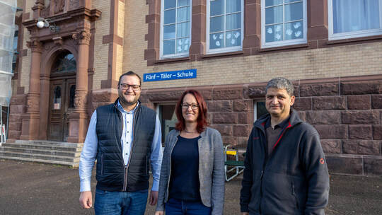 Calmbach Rundgang Baustelle Schule