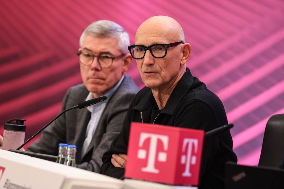 Die Telekom-Chefs Illek und Höttges