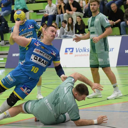 Ihren Höhenflug fortsetzen wollen Davor Sruk (am Ball) und die SG Pforzheim/Eutingen. Foto: Michael Ripberger