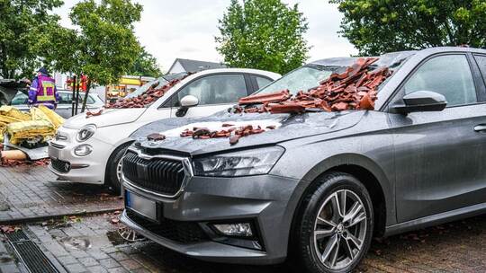 Nach dem Tornado in Donaustetten Nach dem Tornado in Donaustetten