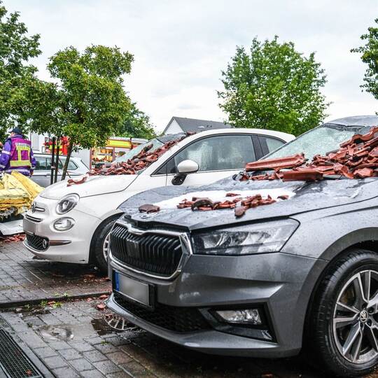 Nach dem Tornado in Donaustetten