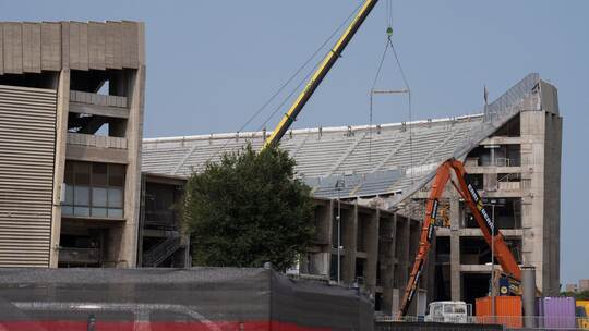 Bauarbeiten am Camp Nou-Stadion