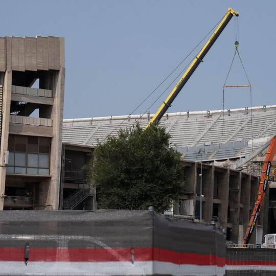 Bauarbeiten am Camp Nou-Stadion