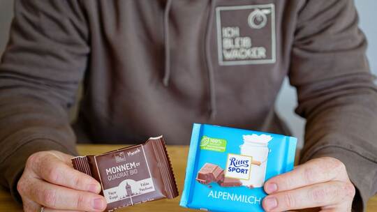 Rechtsstreit mit Ritter Sport um quadratische Müsliriegel