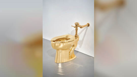 Goldenes Klo wird in New York versteigert