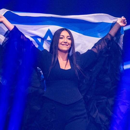 Die israelische Sängerin Yuval Raphael beim 69. ESC