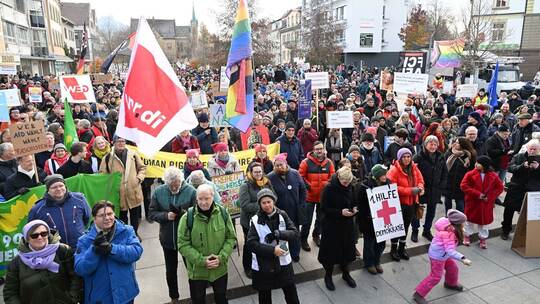 AfD-Landesparteitag - Demonstration AfD-Landesparteitag - Demonstration