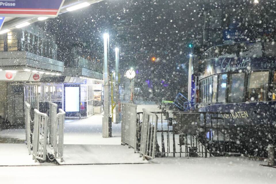 Schnee in Hamburg
