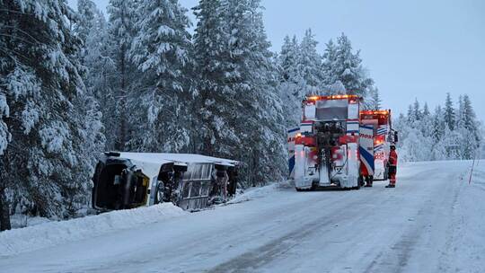 Busunfall in Schweden