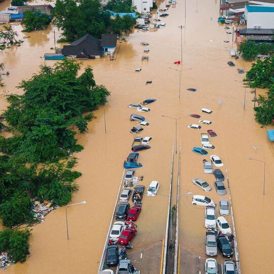 Überschwemmungen in Südthailand