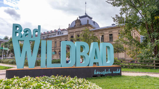 Bad Wildbad Innenstadt Schriftzug