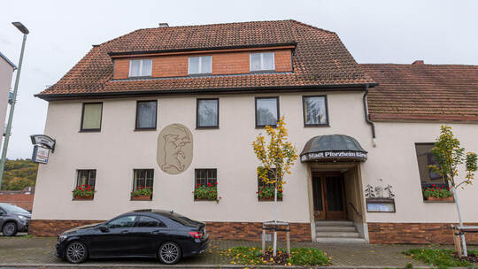 So sieht das Gasthaus „Bären“ in Eutingen bis jetzt noch aus. Wie es bald aussehen wird, ist noch ungewiss. Stadt Pforzheim Bären Eutingen