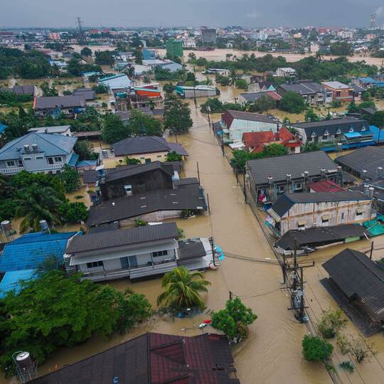 Überschwemmungen in Südthailand