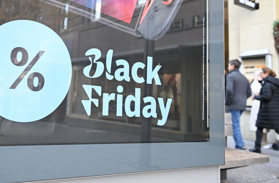 Werbung für Black Friday