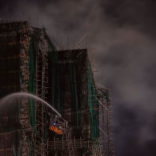 Nach Brand in Hongkong