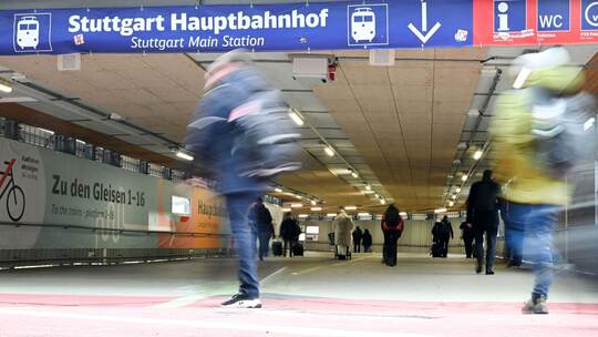 Stuttgarter Bahnhofs-Tunnel als Fernwanderweg in App Stuttgarter Bahnhofs-Tunnel als Fernwanderweg in App
