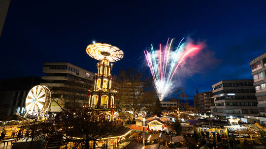 Feuerwerk Weihnachtsmarkt Pforzheim