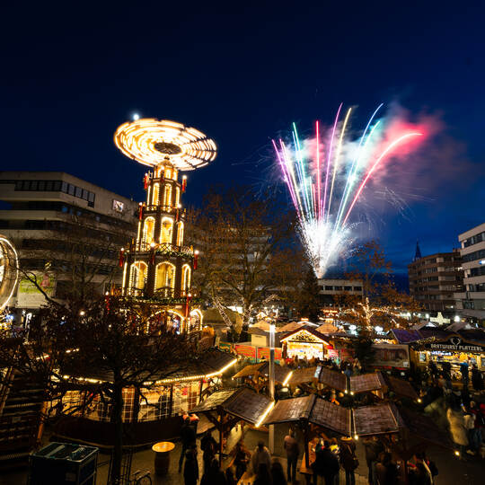 Feuerwerk Weihnachtsmarkt Pforzheim