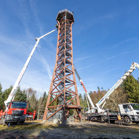 Demontage Hohe Warte