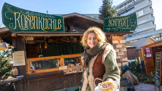 Weihnachtsmarkt Historische Rosenküchle
