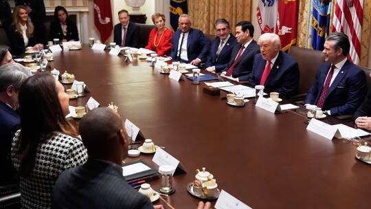 Kabinettssitzung im Weißen Haus Kabinettssitzung im Weißen Haus